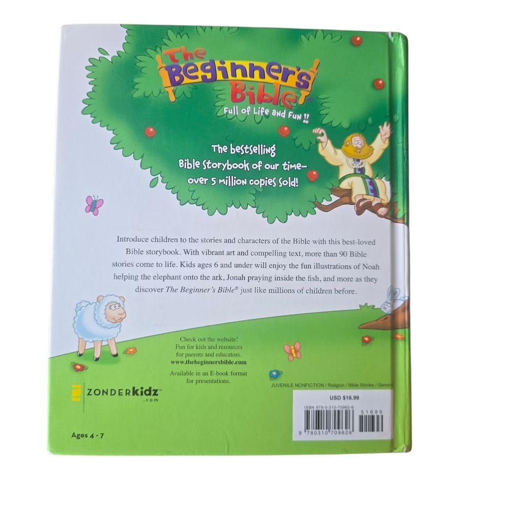 The Beginner's Bible Timeless Children's Stories Hardcover Zonderkidz Ages 4-7 - Picture 3 of 7